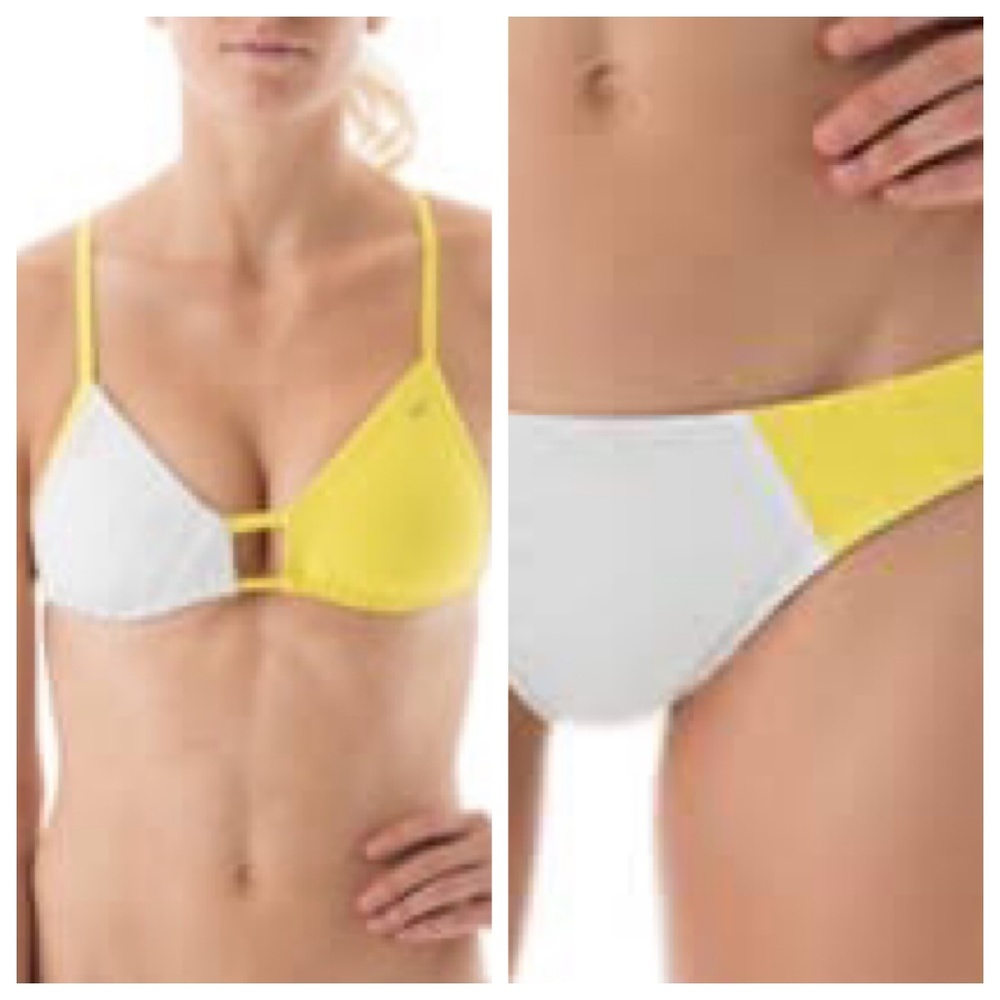 Asics Yellow & White 2 Piece Bikini
